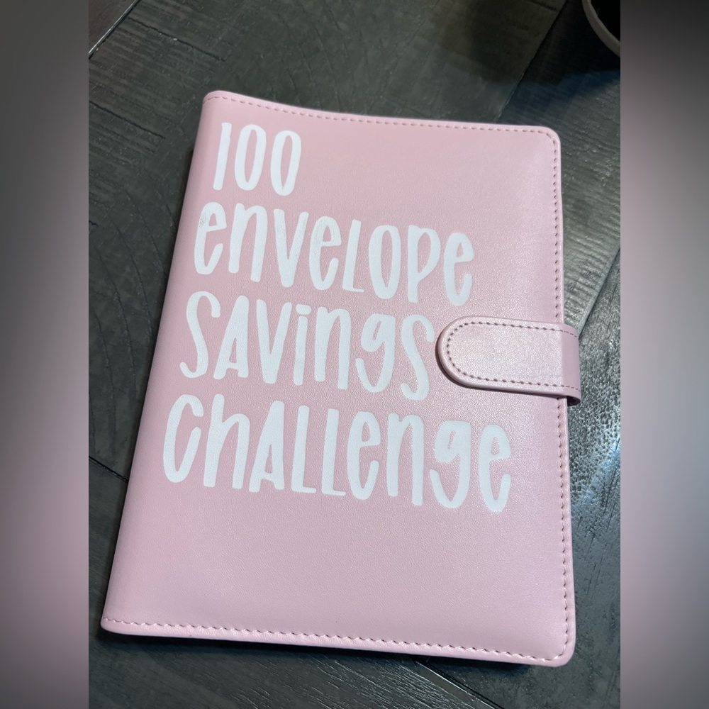 Pink 100 Envelope Savings Challenge Binder